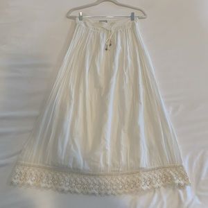 Cream Maxi Skirt